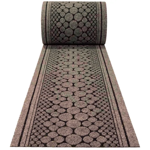 JYG tapijtloper Stone Bruin 66 x 1000cm (=1000) Keukenloper - Anti Slip - snijdbaar