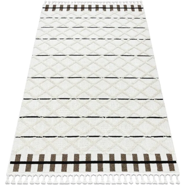RUGSX Kleden Rugsx Tapijt SEVILLA Y611A kratka, ruitjes bruin / 140x190 cm