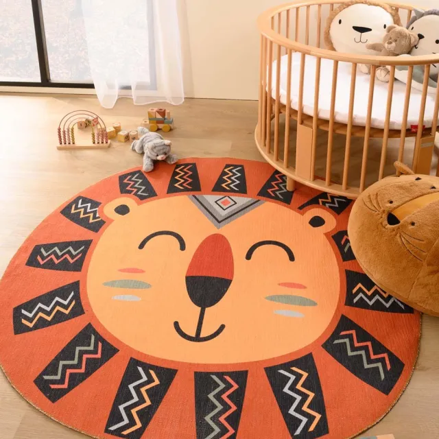 Amiah Kindervloerkleed leeuw - Smile terra