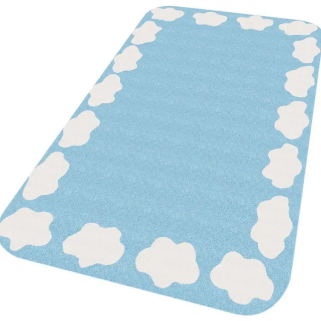 Zala Living Kindervloerkleed wolk - Niños blauw 67x120