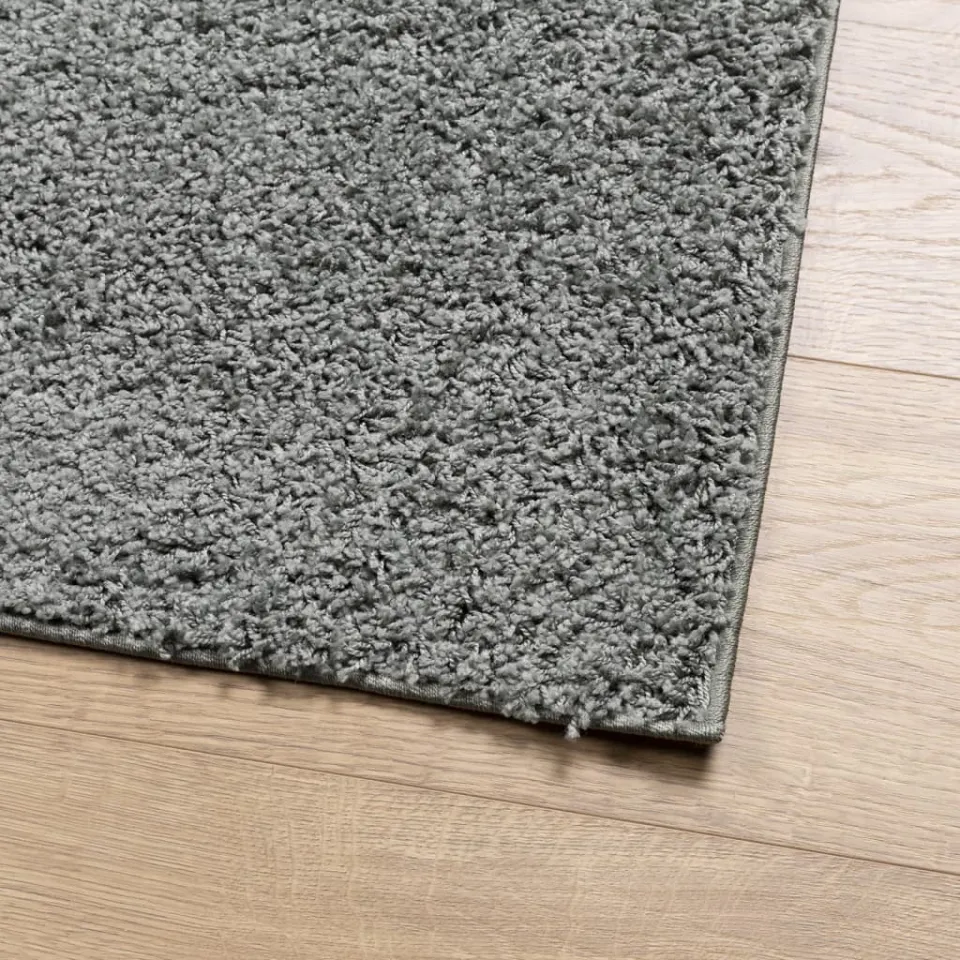 vidaXL Vloerkleed PAMPLONA shaggy hoogpolig modern 80x250 cm groen, foto 4