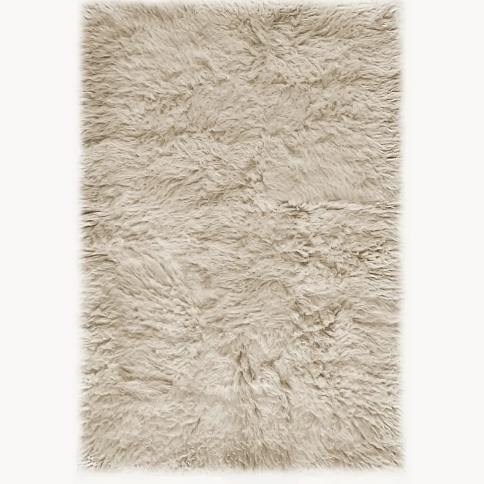 Layered Shaggy Oatmeal - 140 X 200 cm Beige; Ivoor