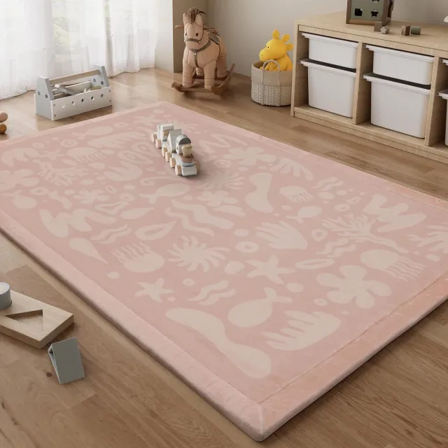 Little Olly Wasbaar speelkleed - Flo Roze - 80x150cm