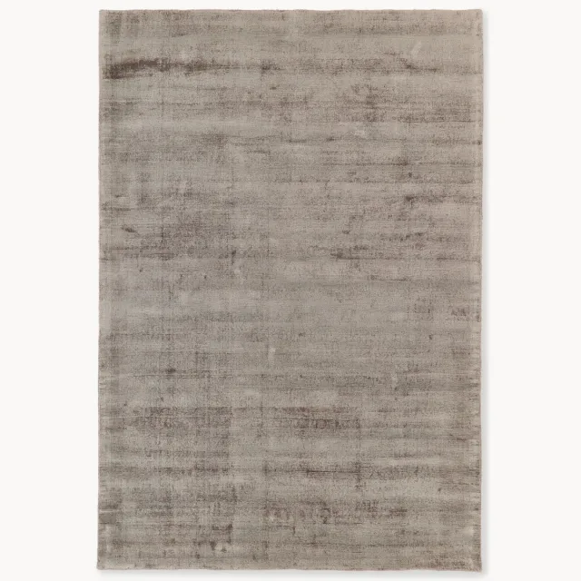 Westwing Collection Handgeweven viscose vloerkleed Jane Taupe
