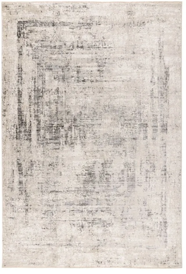 Muratap Vintage Marmer Vista Laagpolig Vloerkleed Crème/Zilver- 120x170 CM Grijs
