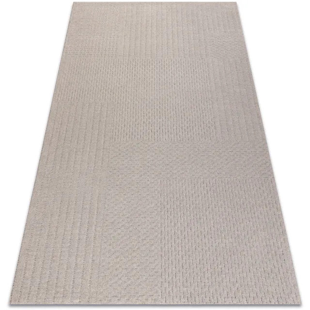 RUGSX Kleden Rugsx Wollen tapijt TEXTURA 488.13.LA110 OSTA - Lijnen, 240x340 cm Grijs