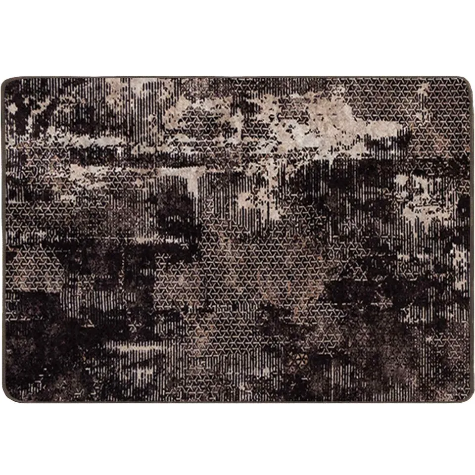 vidaXL Vloerkleedloper MARSA Zwart en Wit 100 x 150 cm