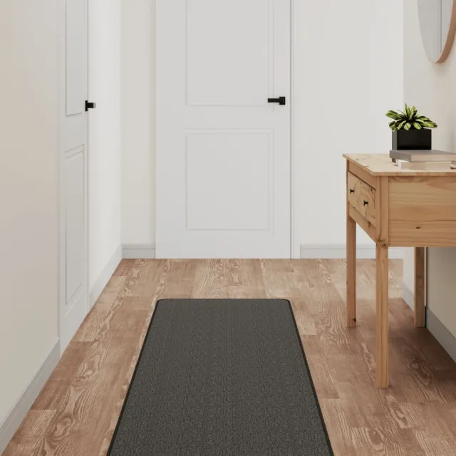 vidaXL Tapijtloper 50x200 cm sisal-look antracietkleurig Anthraciet