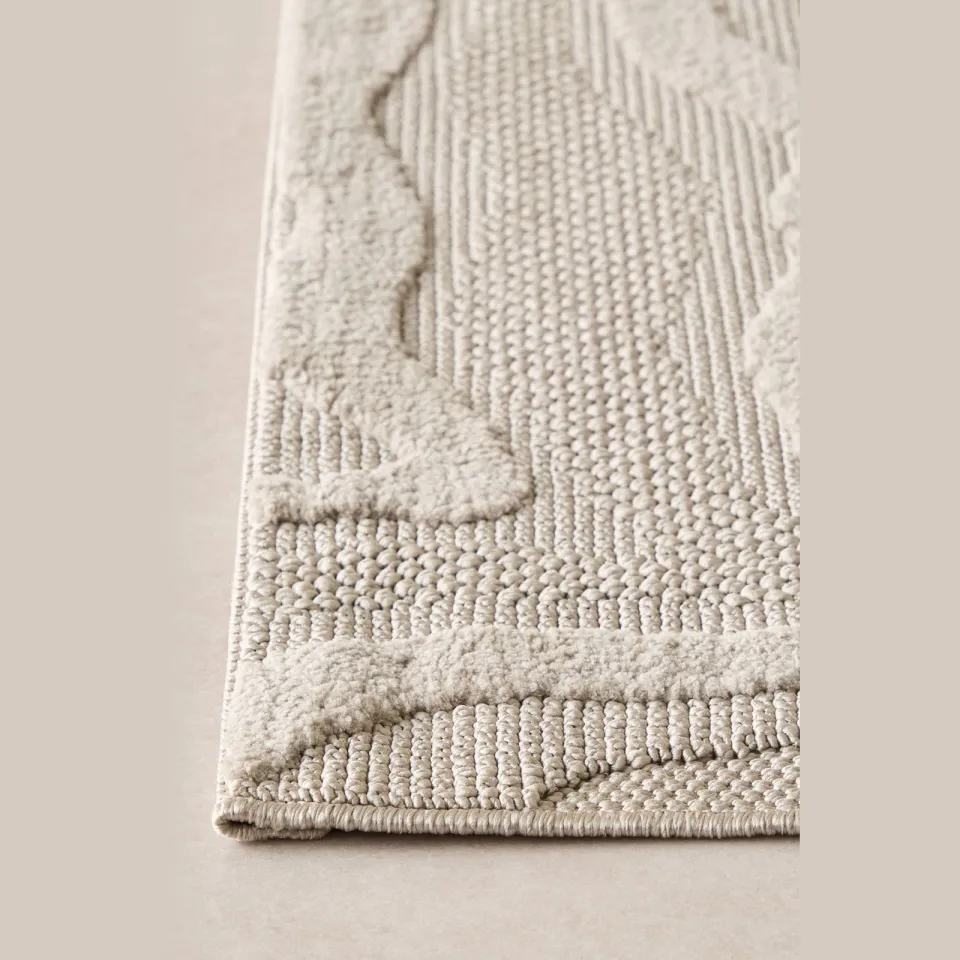 NOUS Living Teal vloerkleed taupe, foto 3