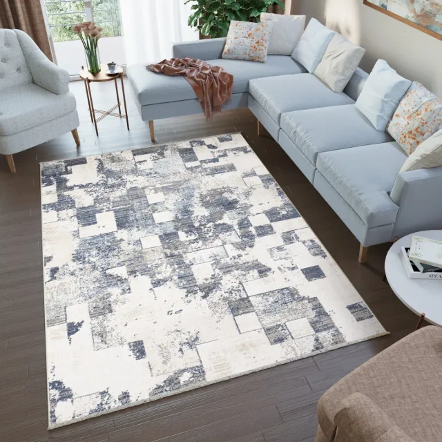 Tapiso Rivoli Vloerkleed Kleed Grijs Tapijt Maat- 120x170 Grijs 5