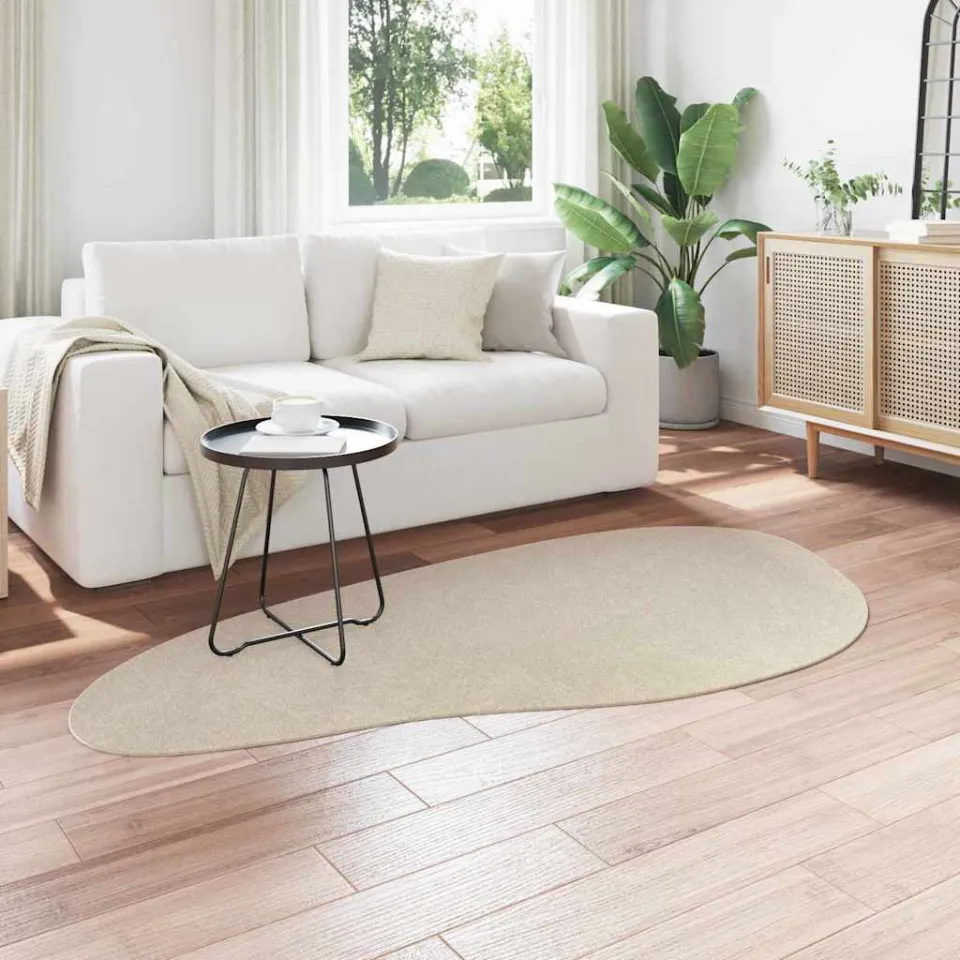 vidaXL Tapijt HUARTE Crèmekleurig 100 x 200 cm Polyester, foto 3