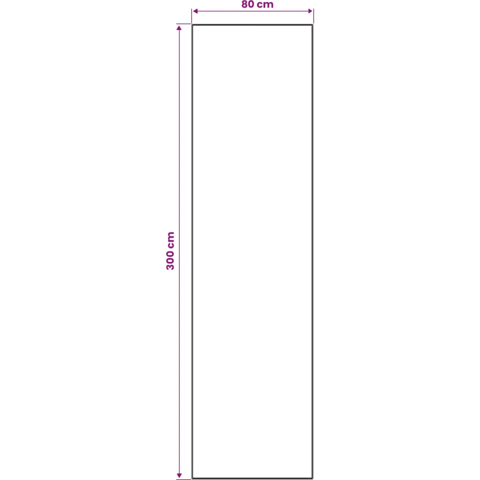 vidaXL Vloerkleedloper LESAKA Bruin 80 x 300 cm Diamantvelours, foto 3