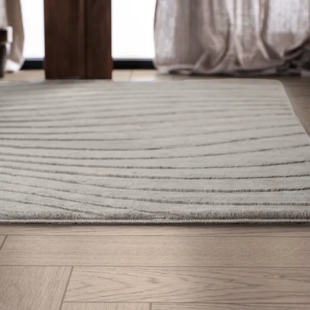 Carpetique Vloerkleed Rechthoek - 160x230 cm – Beige - Antislip – Japandi & Scandinavisch Woonkamer Tapijt