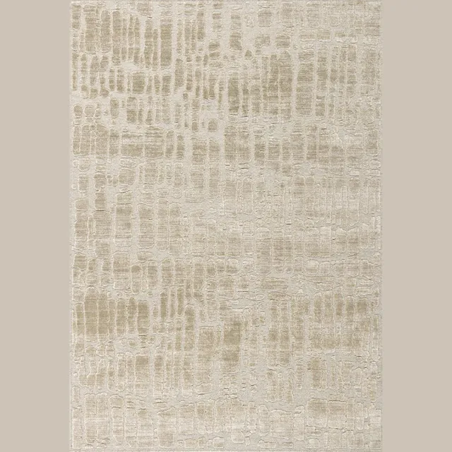 Acsento x Sofie Neirynck Silent Desert Vloerkleed - Beige - Rechthoekig - Katoen, Polyester - Woonkamer, Eetkamer, Slaapkamer - Schakering - Scandinavisch, Modern, Design