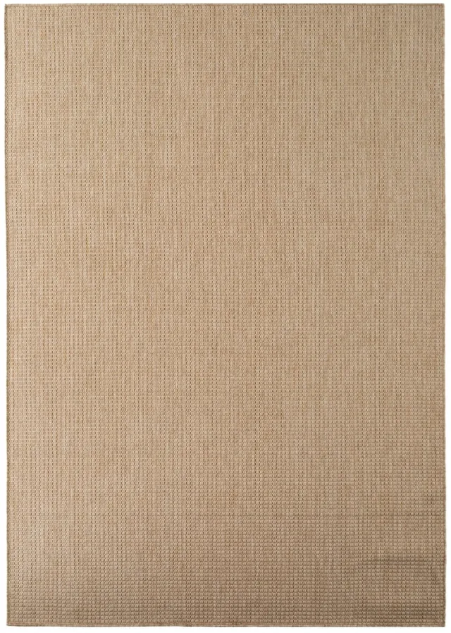 Dutch XXL Buitenkleed | Mira | Raster | Beige | Buitentapijt | Tuintapijt