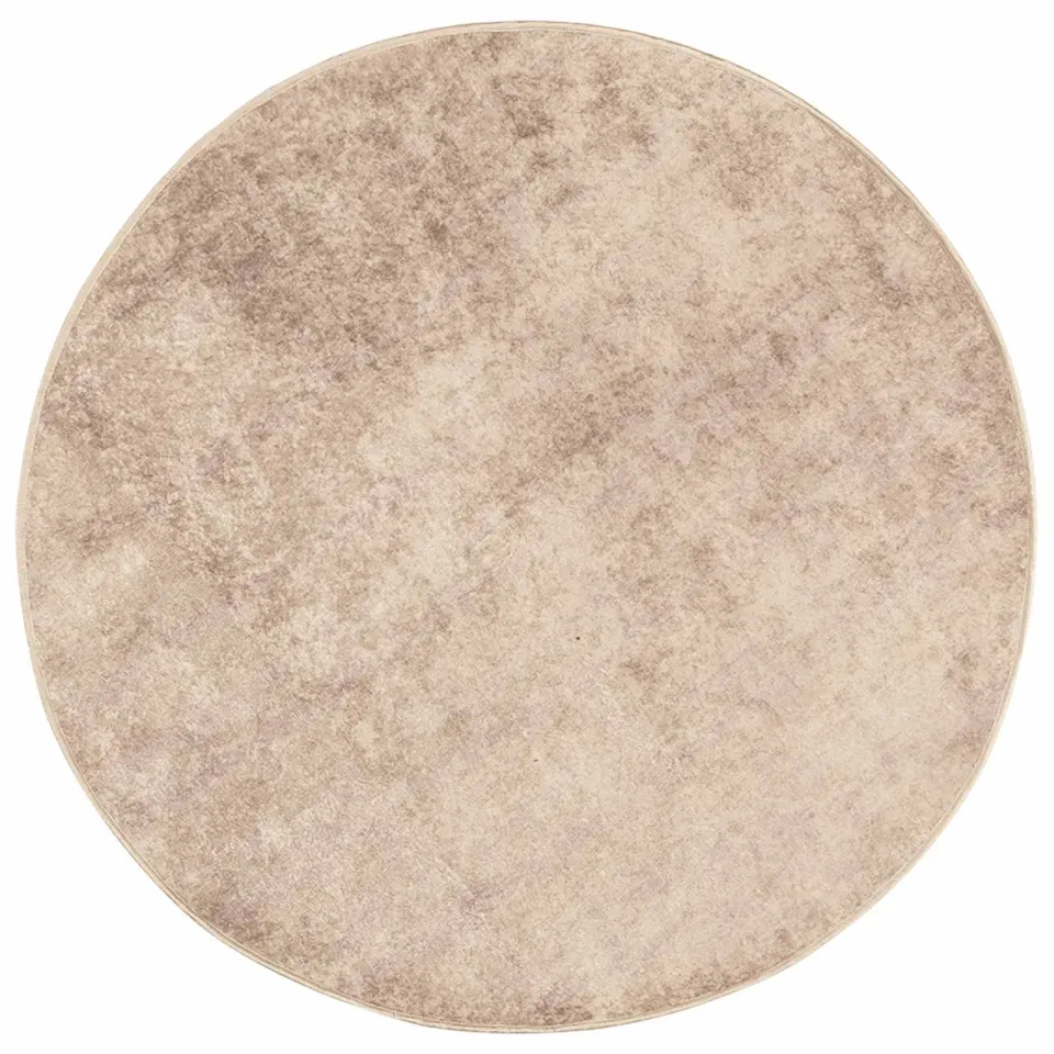 vidaXL Vloerkleedloper MARSA Beige 120 x 120 cm Polyester en PVC