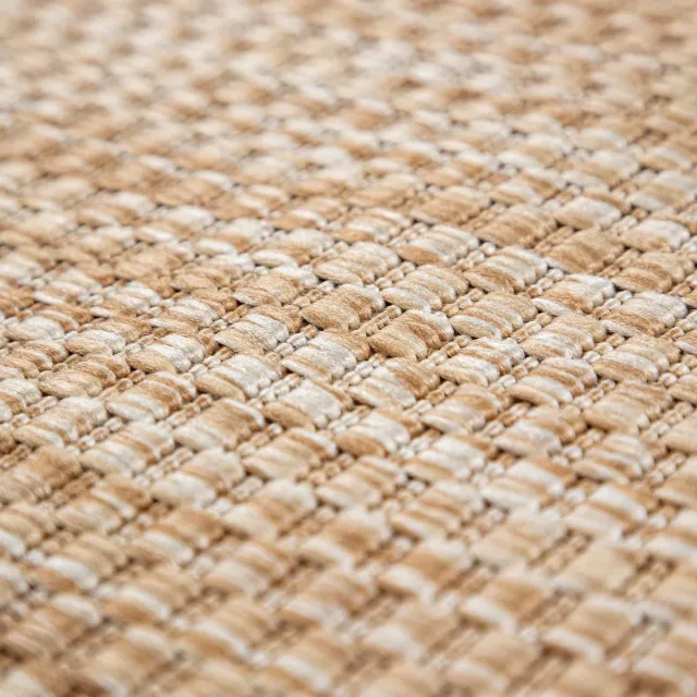 TT Home Tapijt Buiten Woonkamer Eetkamer Balkon Weerbestendig beige 80 x 250 cm Rechthoek