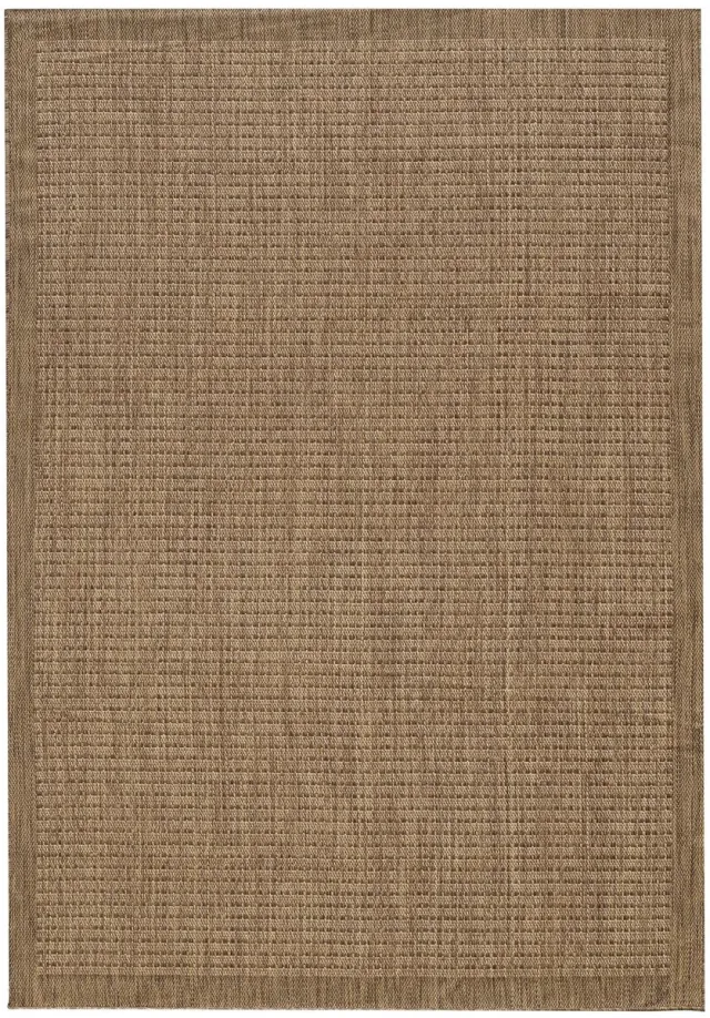 Dutch XXL Buitenkleed | Giza | Kader | Bruin | 200x290 cm | Buitentapijt | Tuintapijt