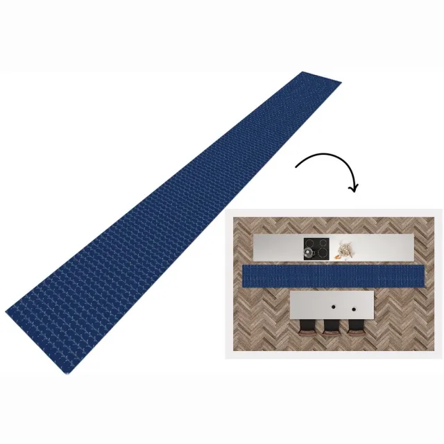 KitchenYeah Keukenloper 480x60 cm - Keukenmat vinyl Planten - Patroon - Japan - Keukenmatten loper - Keuken vloerkleed tapijt