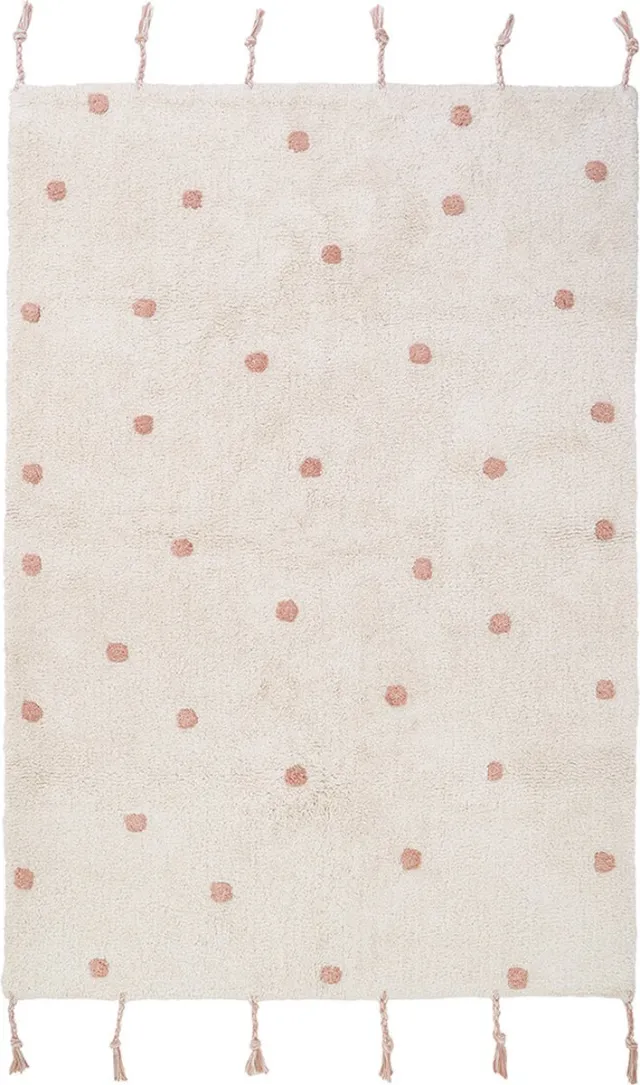 Nattiot Numi Rose Vloerkleed/Tapijt Voor Kinderkamer - Afmetingen 100 x 150 cm Roze
