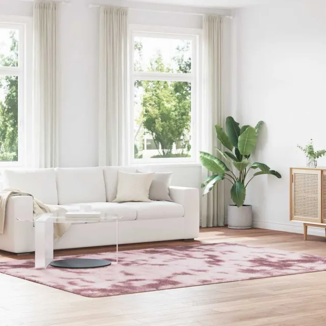 vidaXL Hoogpolig vloerkleed NAVARRA 200x290 cm polyester stoffig roze, foto 2