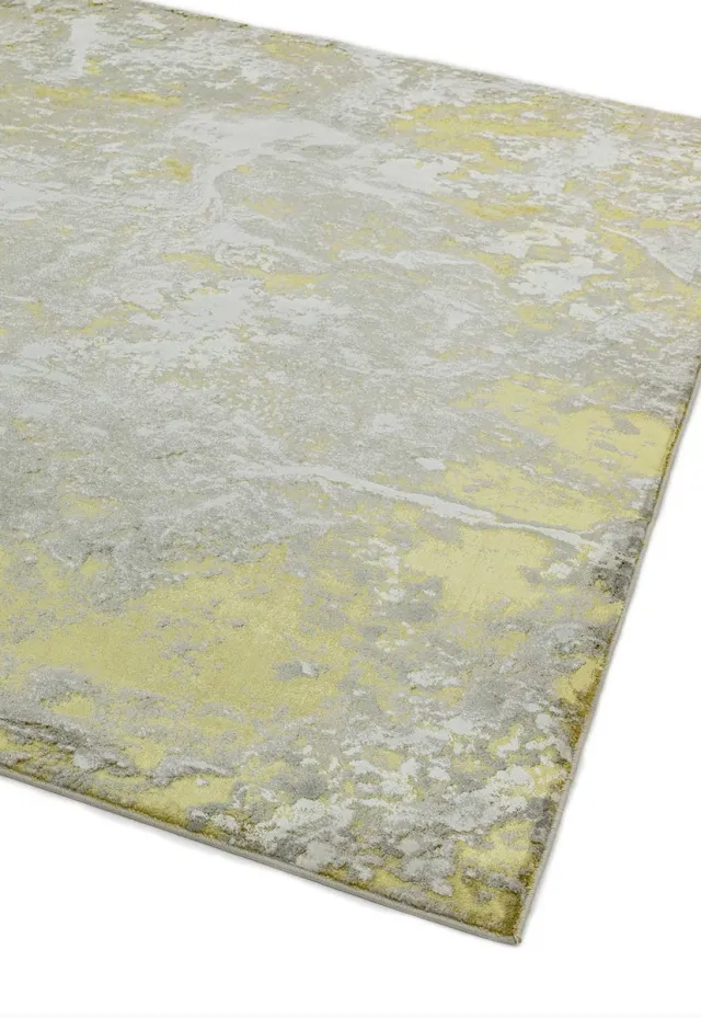Eazy Living Easy Living - Aurora-Lustre Vloerkleed - 200x290 - Rechthoek - Laagpolig Tapijt - Industrieel - Goud, Grijs