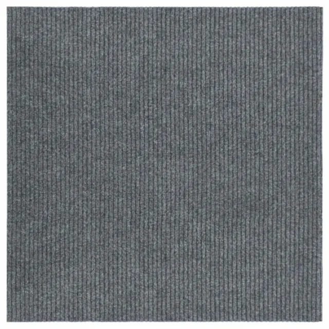 vidaXL Droogloopmat 100x100 cm grijs