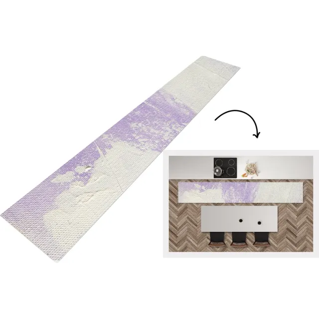 KitchenYeah Keukenloper - Loper keuken - Abstract - Verf - Design - Keukenloper vinyl Multicolor