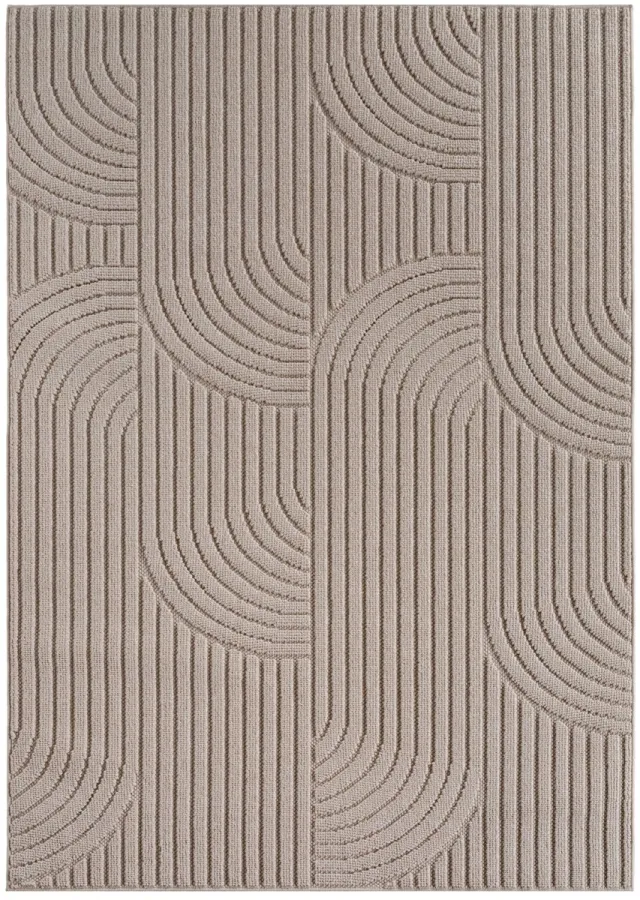 Dutch XXL Japandi Vloerkleed | Tapijt | Helix | Bogen | Beige | 280x370 cm