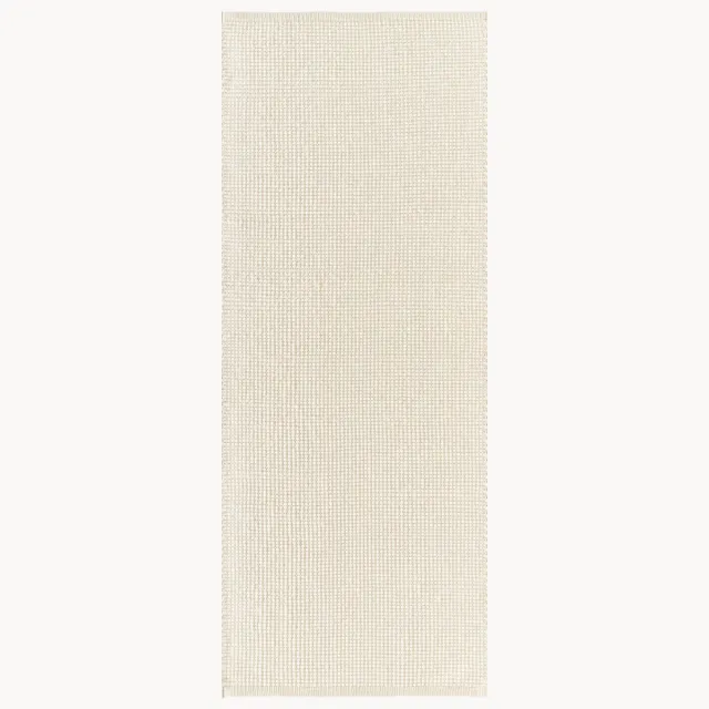 Westwing Collection Handgeweven wollen loper Amaro Beige