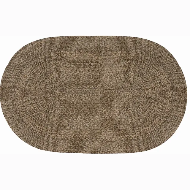 vidaXL Vloerkleden Zwart 152 x 245 cm Jute