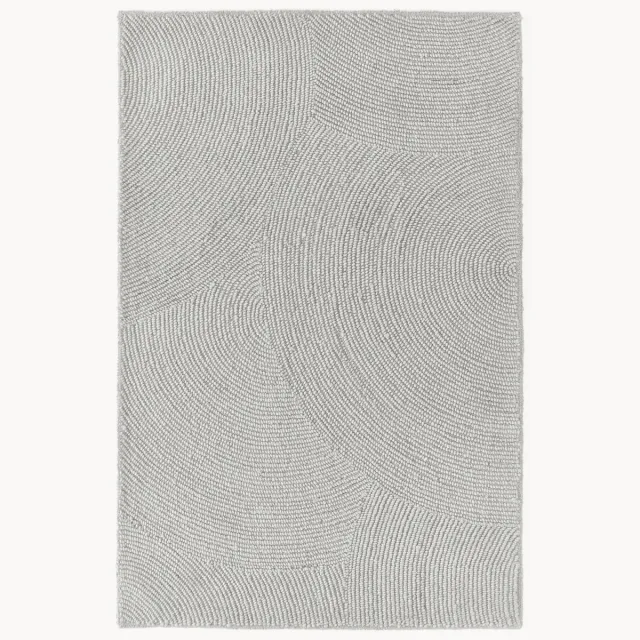 Westwing Collection Handgetuft wollen vloerkleed Eleni Grijs