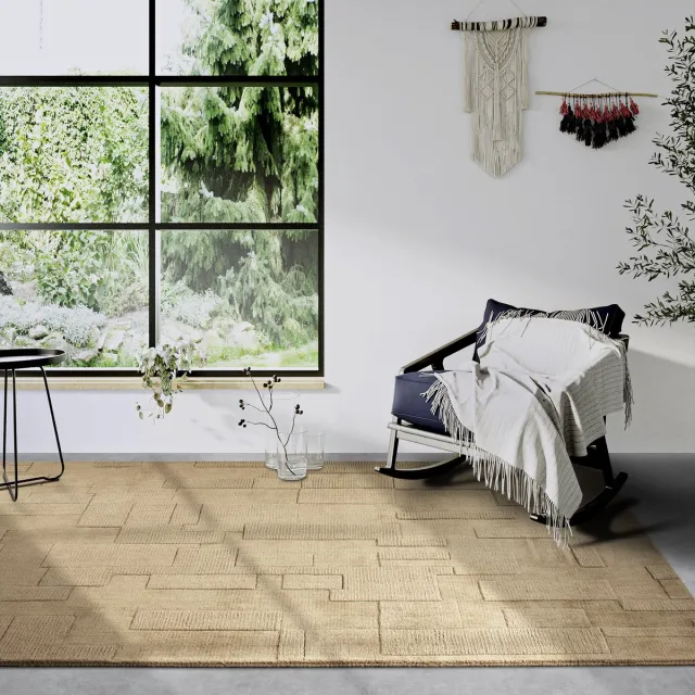 Villeroy & Boch 1906 wollen vloerkleed Wilhelmine Beige - 80 x 150 cm - (XS)