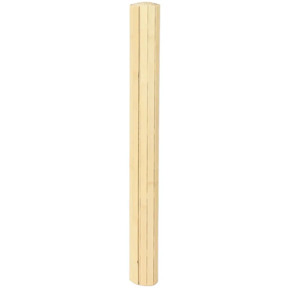 vidaXL Vloerkleed rechthoekig 80x100 cm bamboe lichtnaturel beige, foto 2