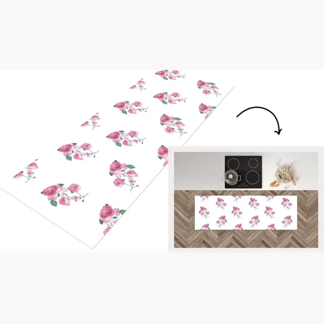 KitchenYeah Keukenloper - Loper keuken - Rozen - Patronen - Bloemen - Keukenloper vinyl