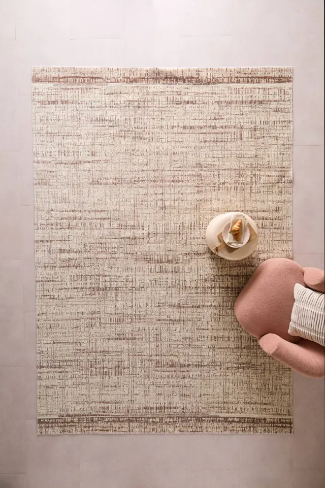 NOUS Living vloerkleed beige/terra (340x240 cm), foto 2