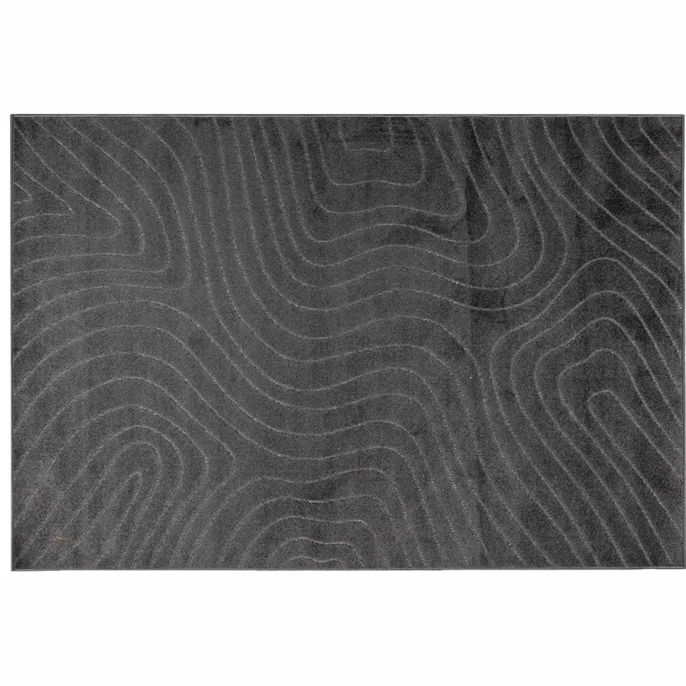 vidaXL Binnen- en buitentapijt PALMERAS Antraciet 120 x 170 cm Anthraciet