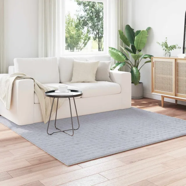 vidaXL Vloerkleden Vierkant SIROLO Grijs 120 x 120 cm Polyester, foto 2