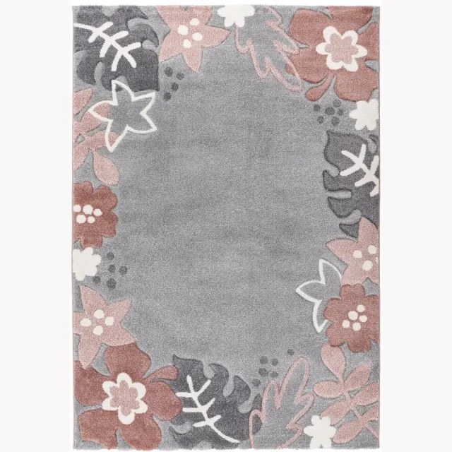 Dutch XXL Kindervloerkleed | Tapijt | Happy | Bloemen | Multikleur