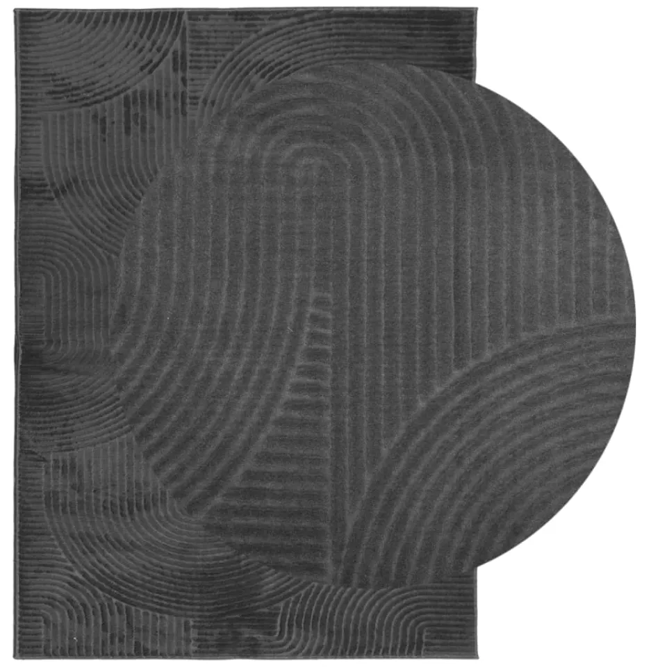 vidaXL Vloerkleed IZA laagpolig Scandinavisch 200x280 cm antraciet, foto 2