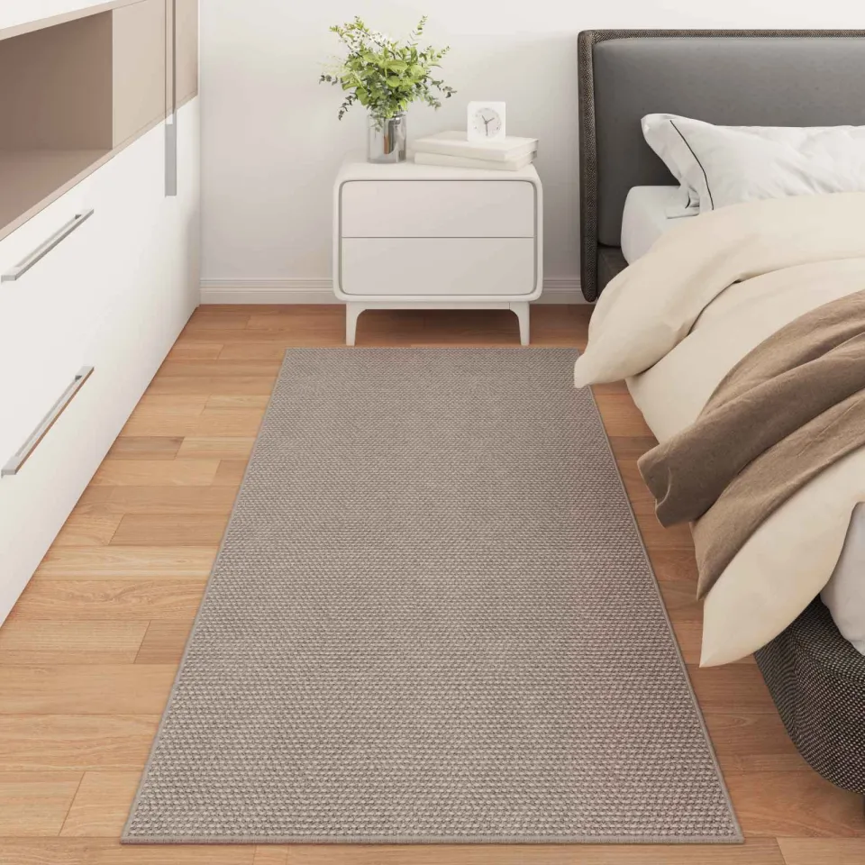 vidaXL Binnen kleed LUGO Crème en Taupe 80 x 150 cm Polyester, foto 3