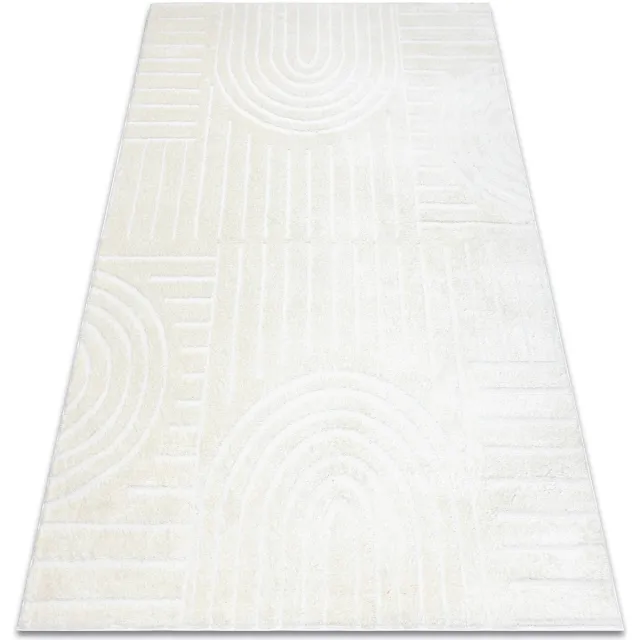 RUGSX Kleden Rugsx Tapijt modern MODE 8586 geometrisch creme 140x190 cm Beige