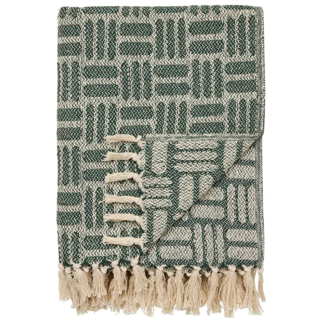 Nest of Nora Plaid 130x180 cm - Woondeken - Green Groen