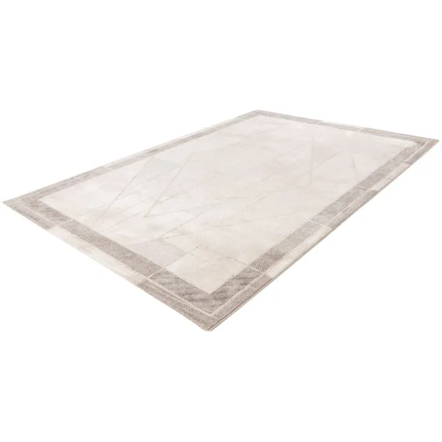Pierre Cardin Vloerkleed - Tapijt - Marmerlook - Beige en Zilver - Luxe Design - Zacht en Onderhoudsvriendelijk beige zilver