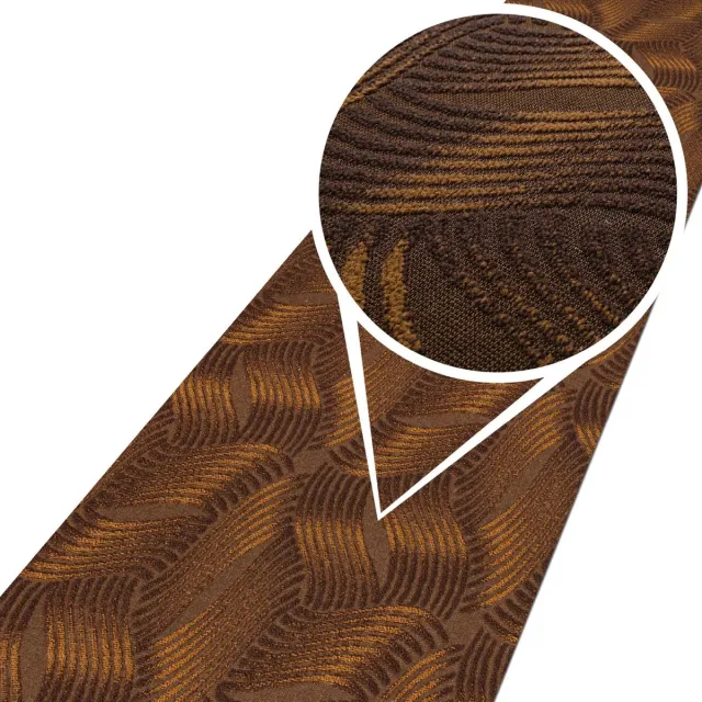 ANRO Tapijtloper Julianna Bruin 180x50cm – Velours Gangloper Antislip Keukenloper Hal Op Maat