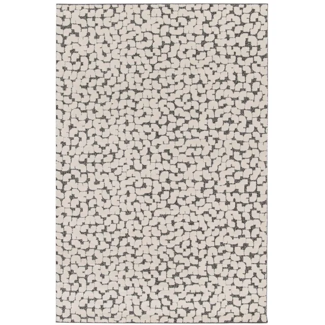 AFK Living Zacht tapijt sculpturaal beige wit OPUS grijs