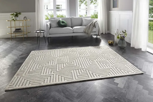 Elle Decoration Laagpolig vloerkleed Manipu Elle Decoration - crème/grijs