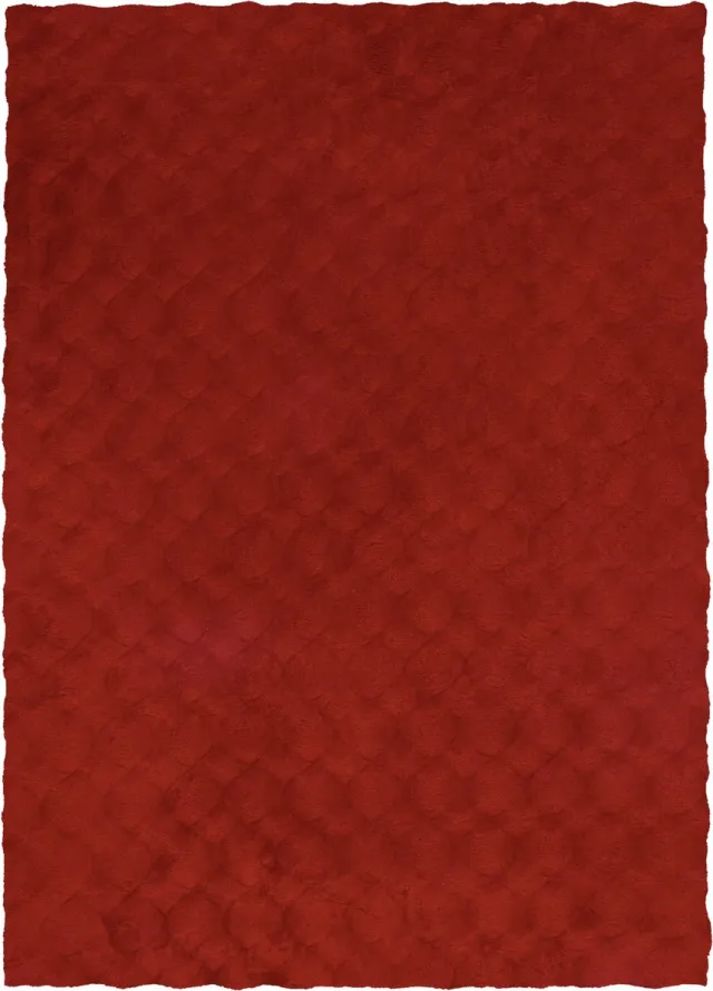 Meghan Lalee Vloerkleed Diamond Cut 800 rood – 200 x 290 cm – 100% polyester, machinegeweven