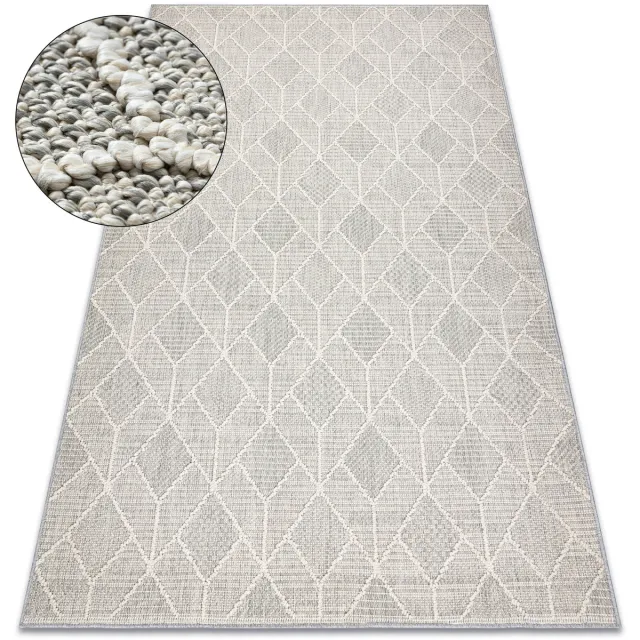 RUGSX Kleden Rugsx Tapijt JERSEY 19231 grijs - Geometrisch structuree 240x330 cm