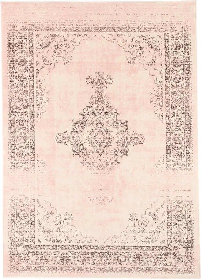 Pergamon Vloerkleed Designer Passion Vintage rand Roze